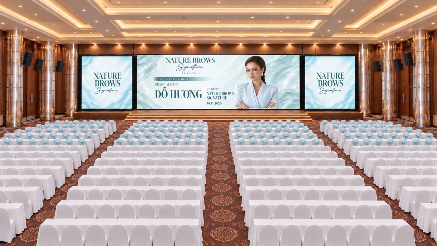 Phối cảnh 3D sân khấu chính
